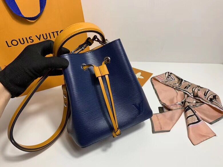 Louis Vuitton Original Epi Leather Neonoe BB Bag M53612 Navy