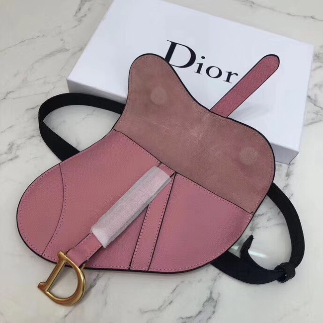 Dior SADDLE-CLUTCH VAN KALFSLEER S5632C Rose Ballet Pink