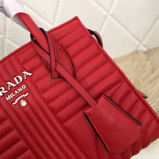 Prada Calf leather bag 1BA045 red