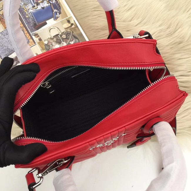 Prada Calf leather bag 1BA045 red