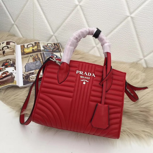 Prada Calf leather bag 1BA045 red