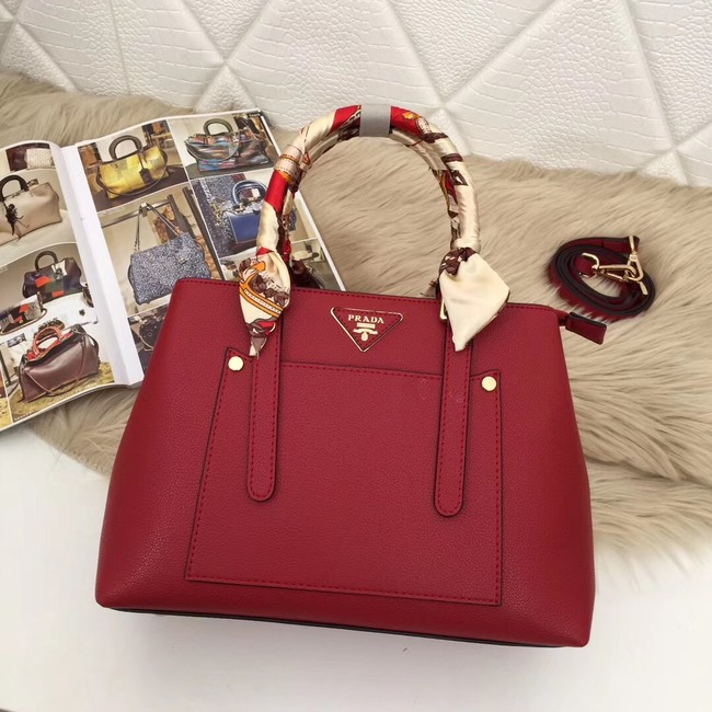 Prada Calf leather bag 5021 red