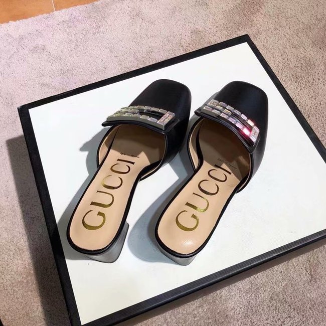 Gucci slide with crystal G GG1471BL-4