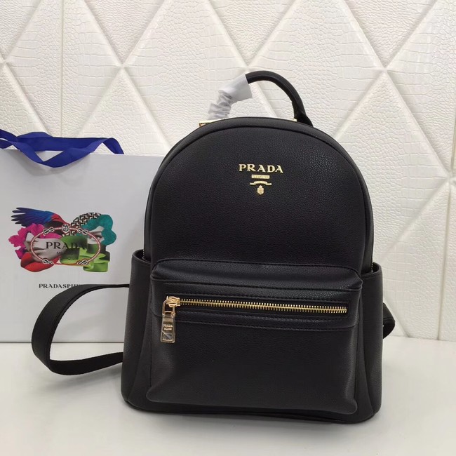 Prada Calf leather backpack 2819 black