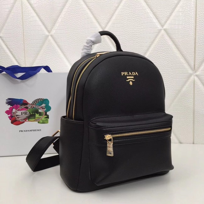 Prada Calf leather backpack 2819 black