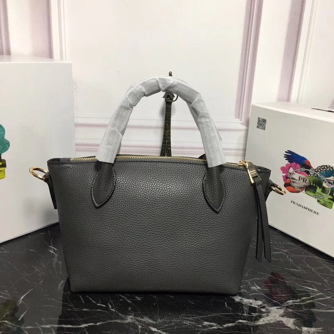 Prada Calf leather bag 1BA111 grey