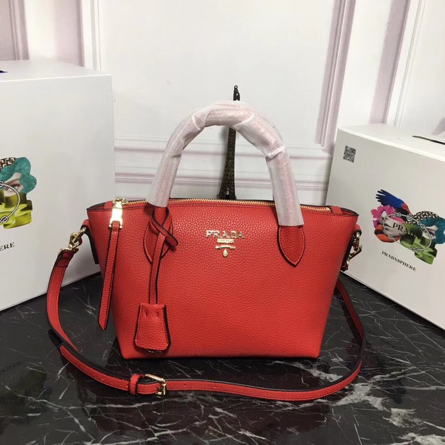 Prada Calf leather bag 1BA111 red