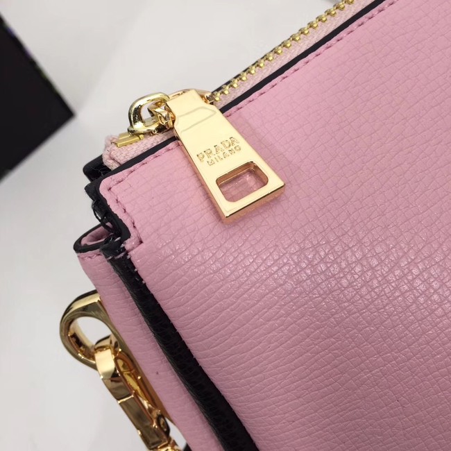 Prada leather shoulder bag 66136 pink
