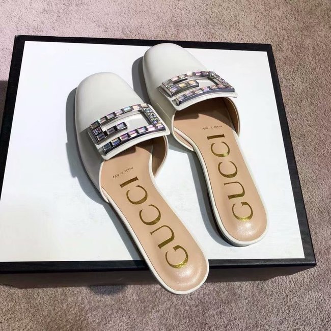Gucci slide with crystal G GG1472BL-1