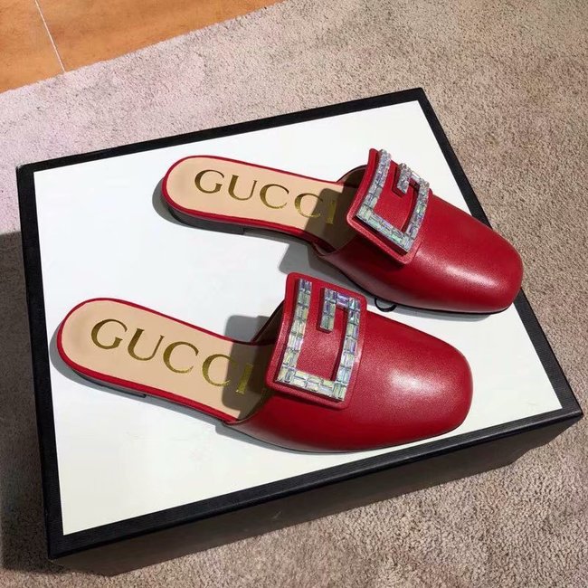 Gucci slide with crystal G GG1472BL-2