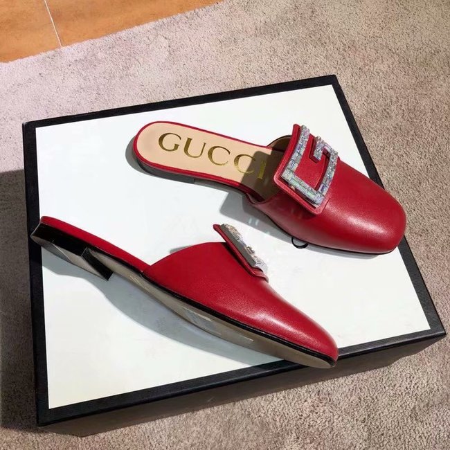Gucci slide with crystal G GG1472BL-2