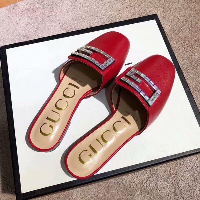 Gucci slide with crystal G GG1472BL-2