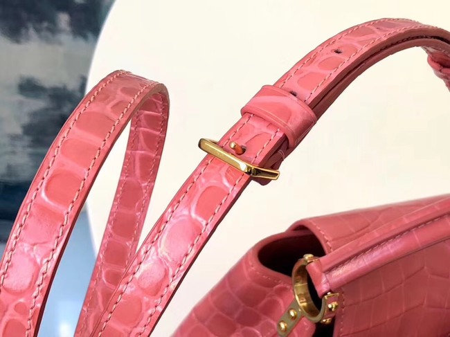 Louis vuitton original crocodile CAPUCINES PM M94587 pink