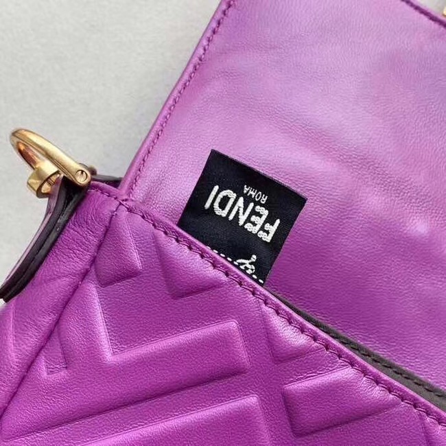 FENDI BAGUETTE Mini Shoulder Bag 8BS017 purple