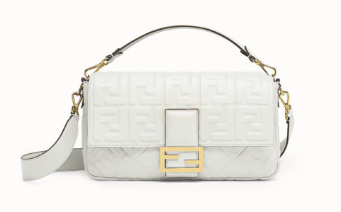 FENDI BAGUETTE Mini Shoulder Bag 8BS017 white