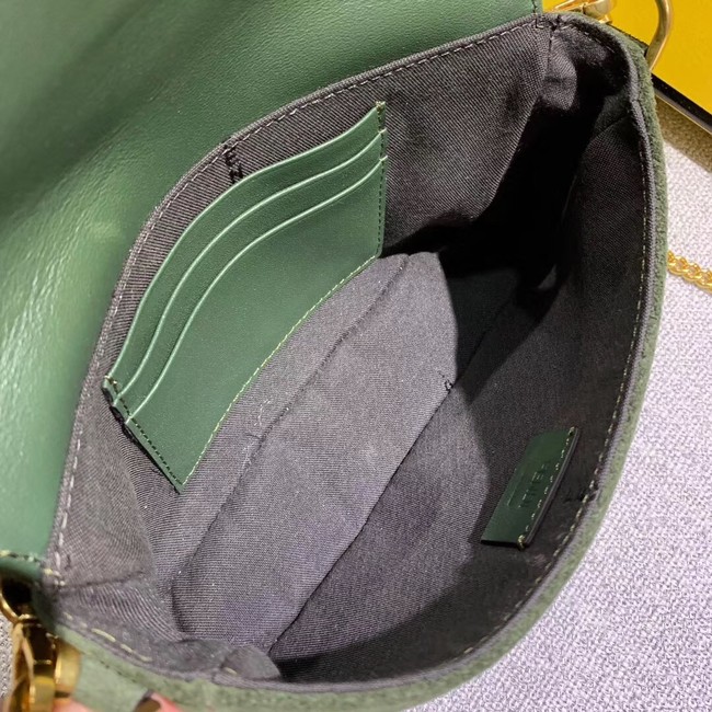 FENDI BAGUETTE Shoulder Bag 83013 green
