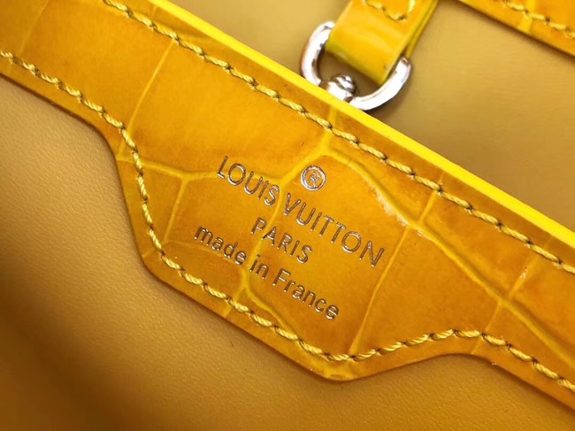 Louis vuitton original crocodile CAPUCINES PM M94587 yellow