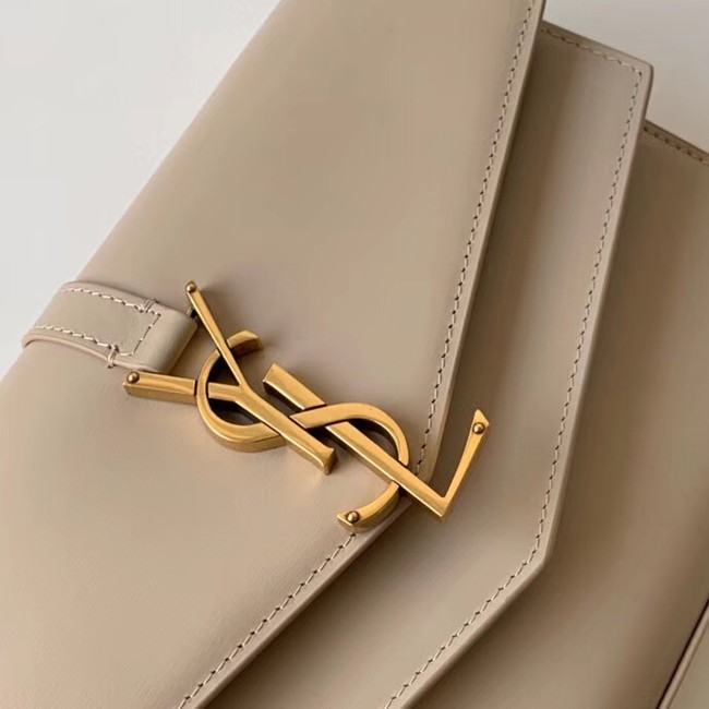 SAINT LAURENT leather shoulder bag 36959 apricot