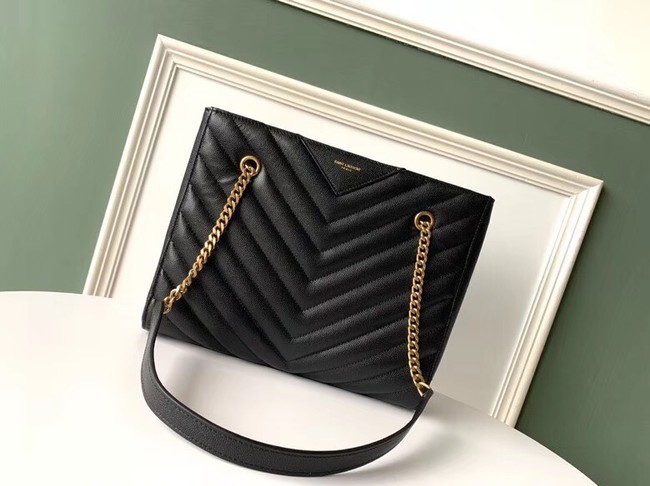 SAINT LAURENT leather shoulder bag 392742 black