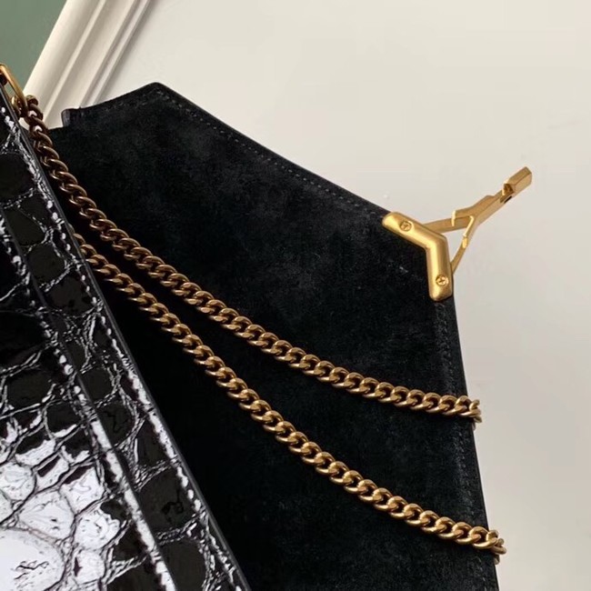 SAINT LAURENT leather shoulder bag 532750 black