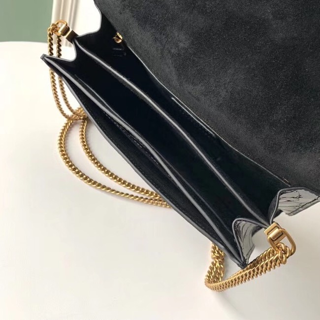 SAINT LAURENT leather shoulder bag 532750 black