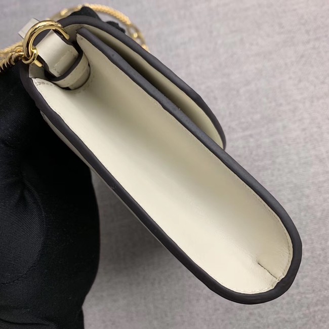 GUCCI Zumi small leather shoulder bag 572375 white