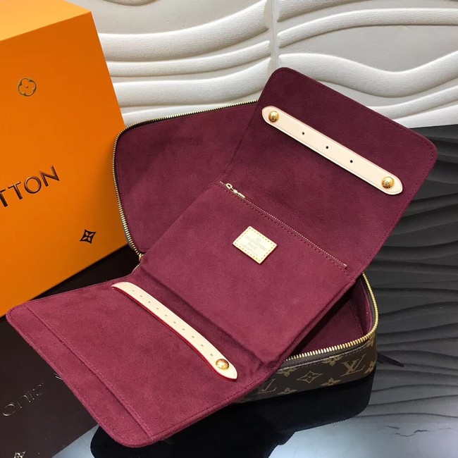 Louis Vuitton Original NICE JEWELRY CASE M43449 Bordeaux