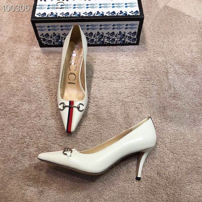 Gucci GG mid-heel pump with Double G GG1478BL-1 7cm height