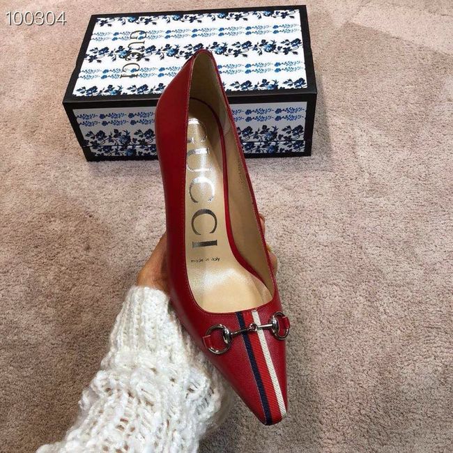 Gucci GG mid-heel pump with Double G GG1478BL-2 7cm height