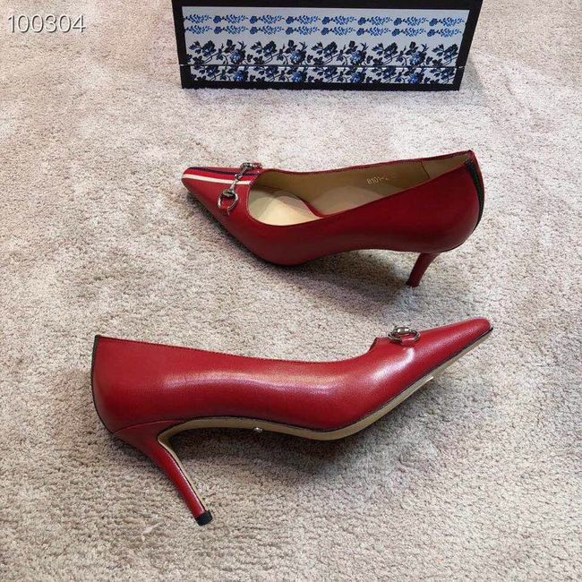 Gucci GG mid-heel pump with Double G GG1478BL-2 7cm height