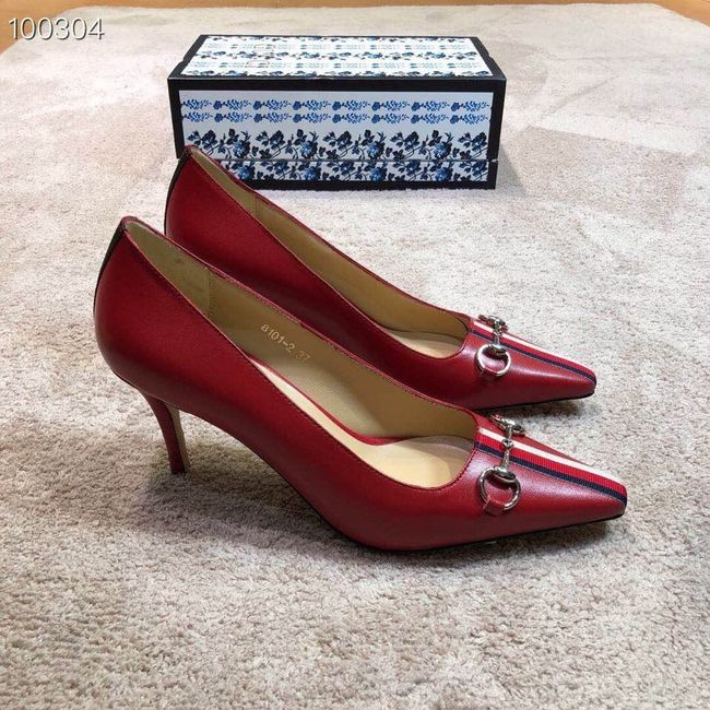 Gucci GG mid-heel pump with Double G GG1478BL-2 7cm height