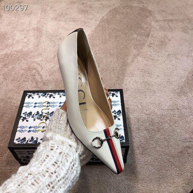 Gucci GG mid-heel pump with Double G GG1479BL-1 4cm height