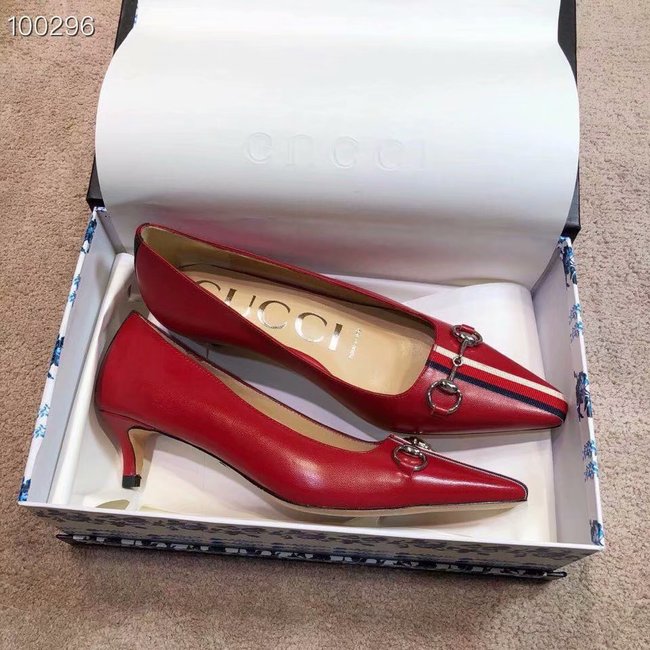 Gucci GG mid-heel pump with Double G GG1479BL-2 4cm height