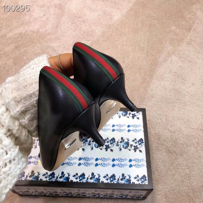 Gucci GG mid-heel pump with Double G GG1479BL-3 4cm height