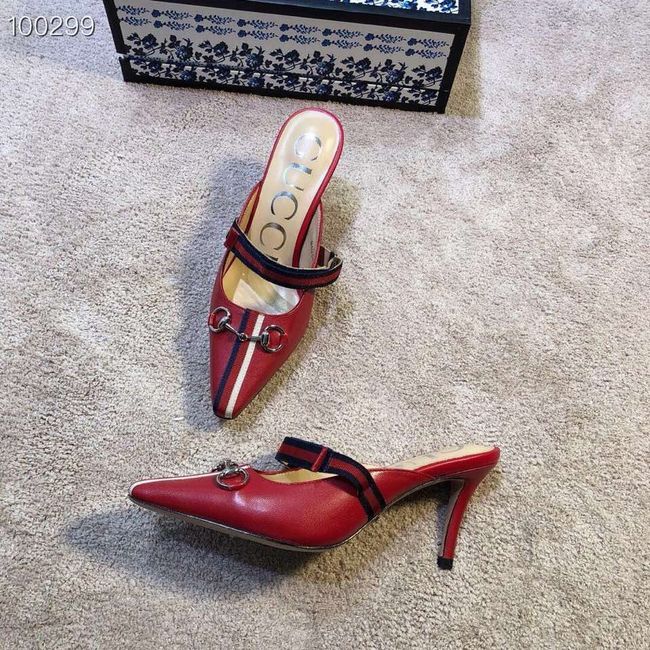 Gucci GG mid-heel pump with Double G GG1481BL-3 7cm height