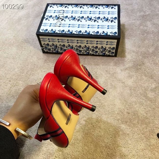 Gucci GG mid-heel pump with Double G GG1481BL-3 7cm height