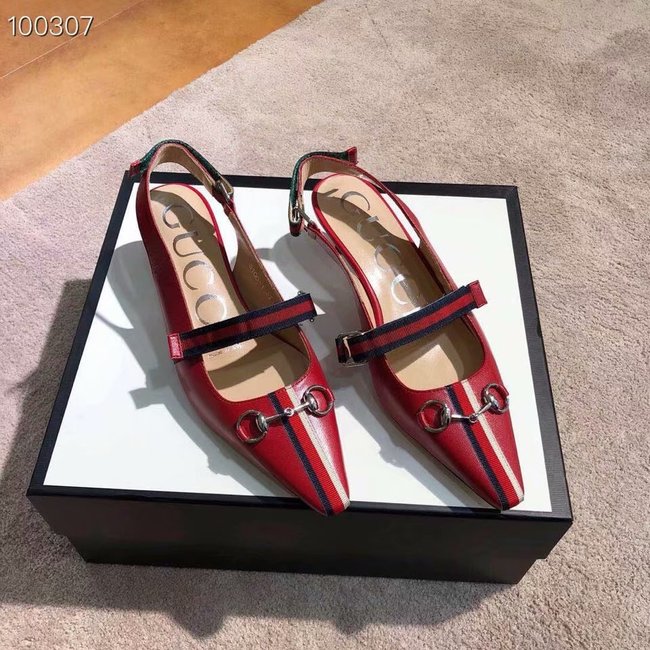 Gucci GG mid-heel pump with Double G GG1482BL-1