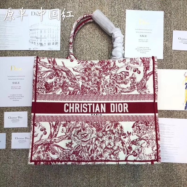 DIOR BOOK TOTE BAG TOILE DE JOUY M1286ZT pink