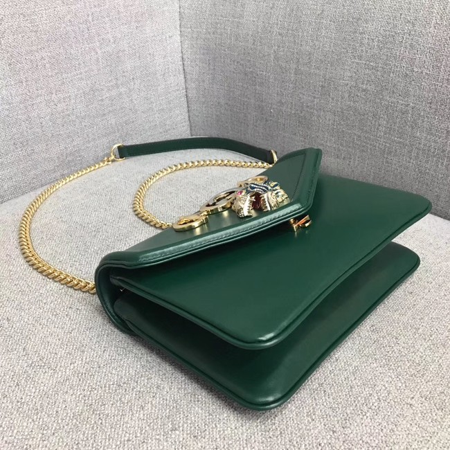 Gucci Rajah small shoulder bag 537243 Dark green