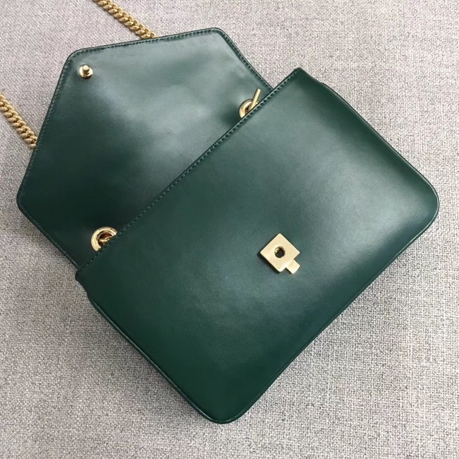 Gucci Rajah small shoulder bag 537243 Dark green