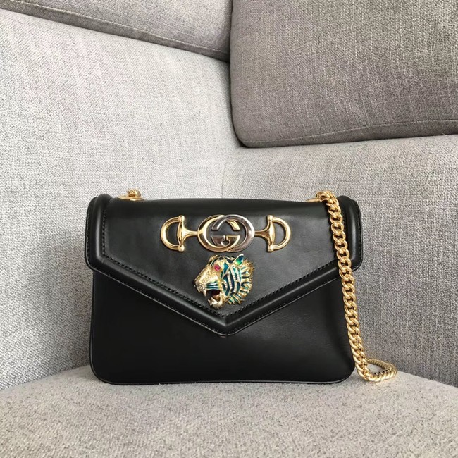 Gucci Rajah small shoulder bag 537243 black