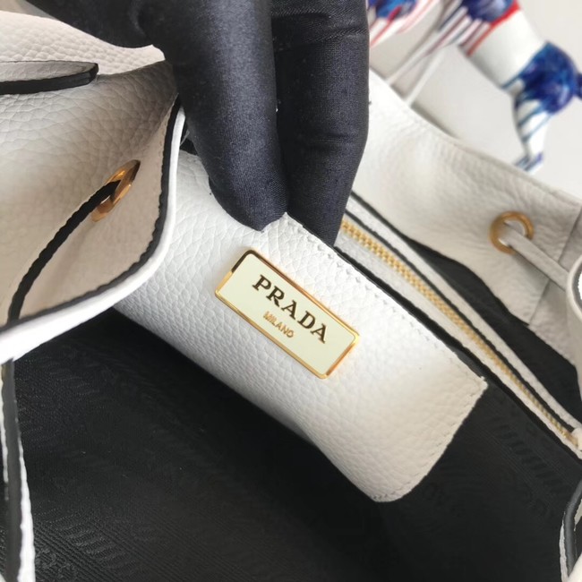 Prada Leather backpack 1BZ035 white