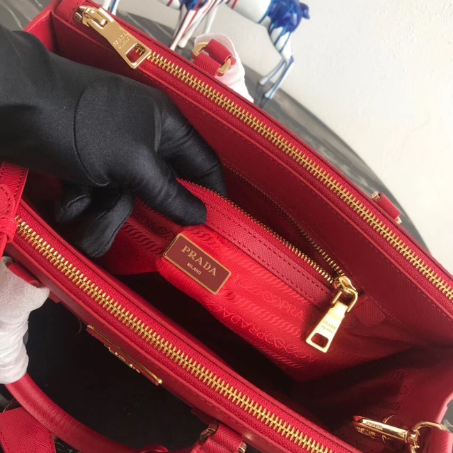 Prada Saffiano original Leather Tote Bag 1BA1801 red