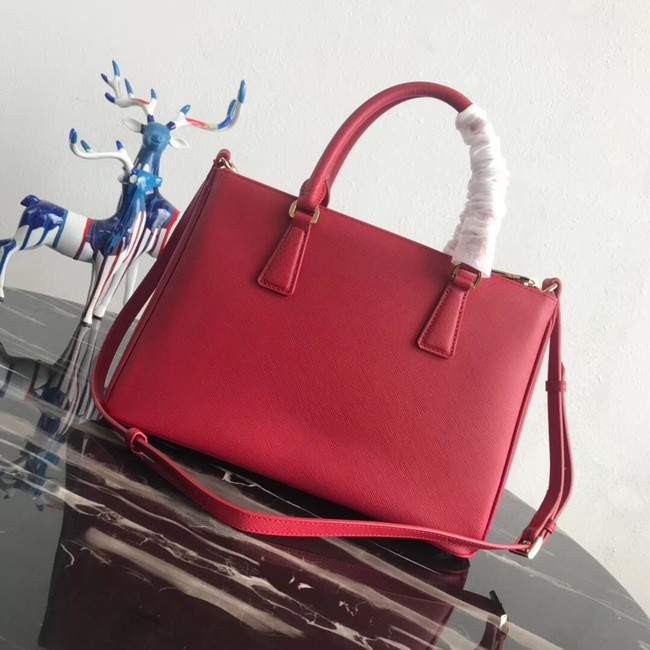 Prada Saffiano original Leather Tote Bag 1BA1801 red