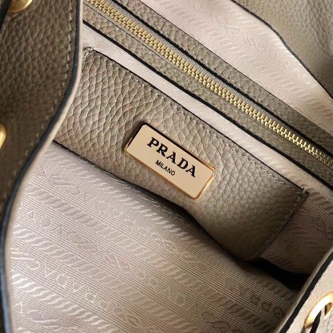 Prada original Leather backpack 1BZ035 apricot