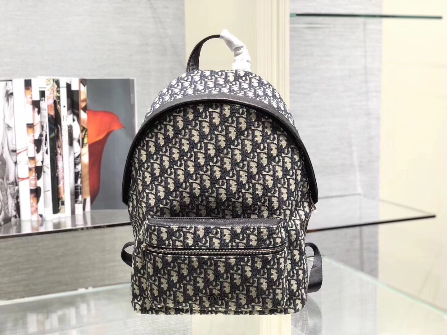 Dior Canvas Backpack Bag M04421 Black