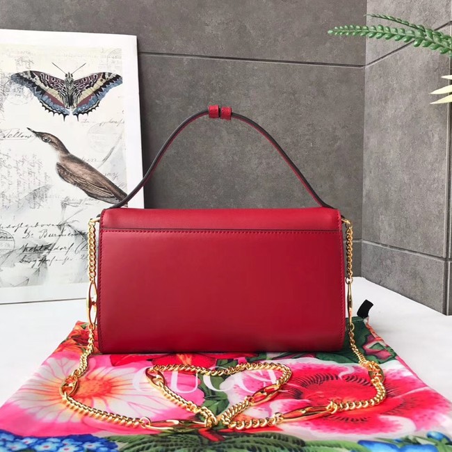 GUCCI Zumi small leather shoulder bag 572375 red