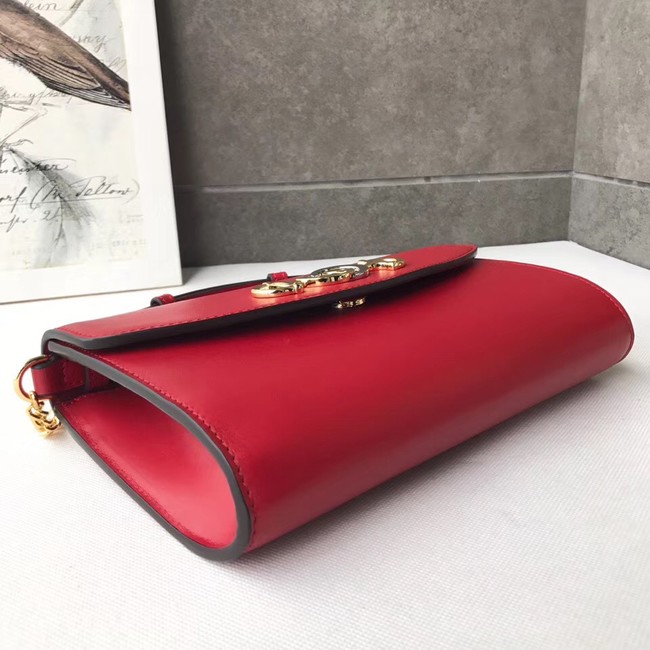 GUCCI Zumi small leather shoulder bag 572375 red