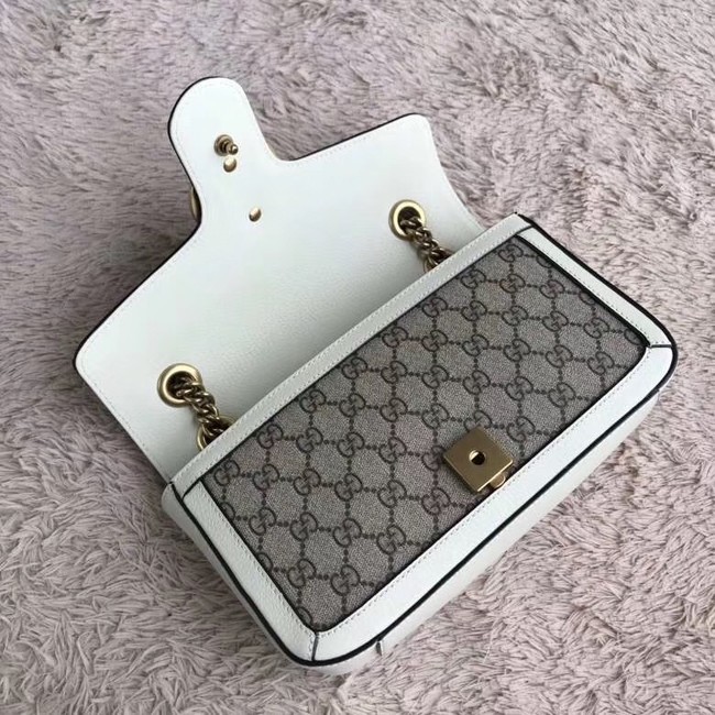 Gucci Ophidia GG Supreme small shoulder bag 443497 white