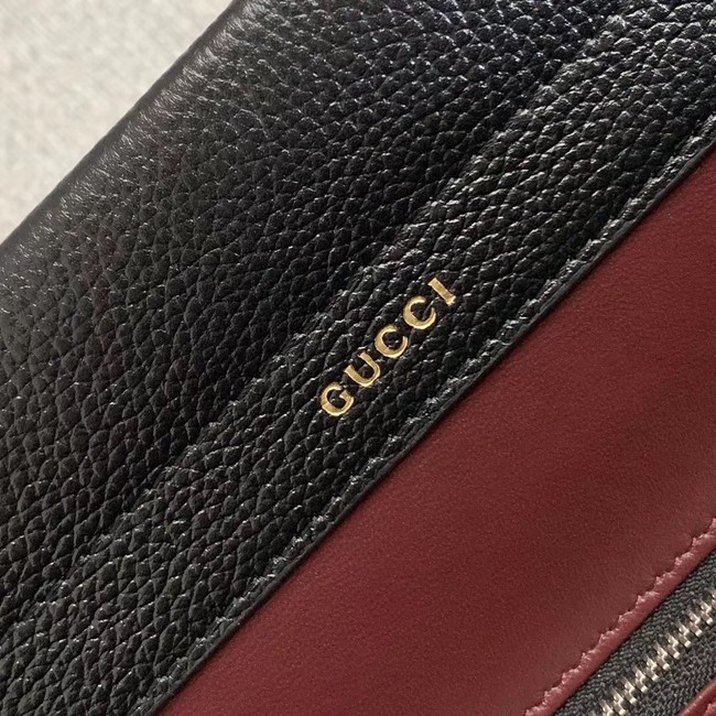 Gucci Zumi grainy leather medium top handle bag 564714 black